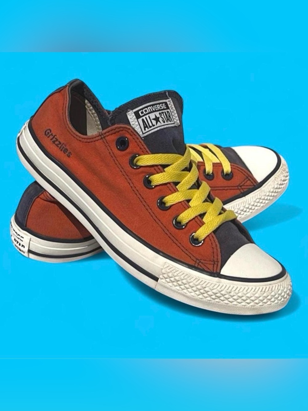 Custom Converse All Star Memphis Grizzlies Low Top Sneakers Rare 6M 8W - Picture 1 of 11